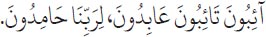 Arabic text from the source edition