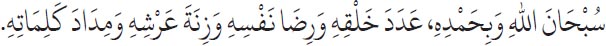Arabic text from the source edition
